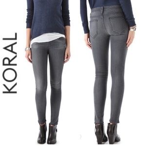 Koral Skinny Jeans Light Gray Size 27